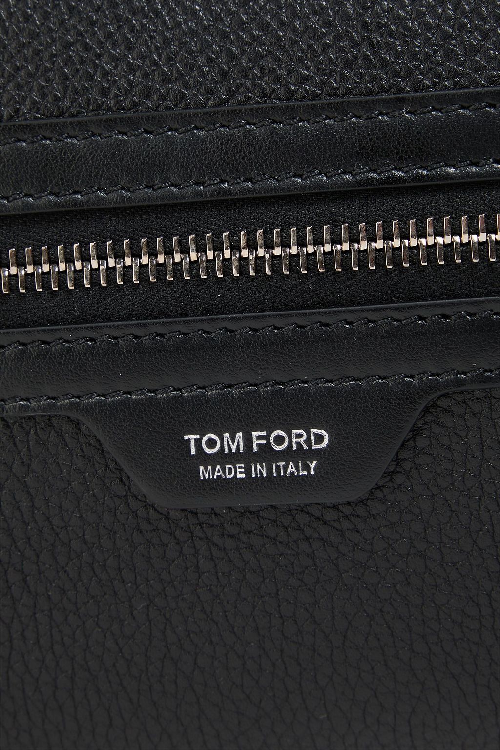 TOM FORD Pebbled-leather wash bag