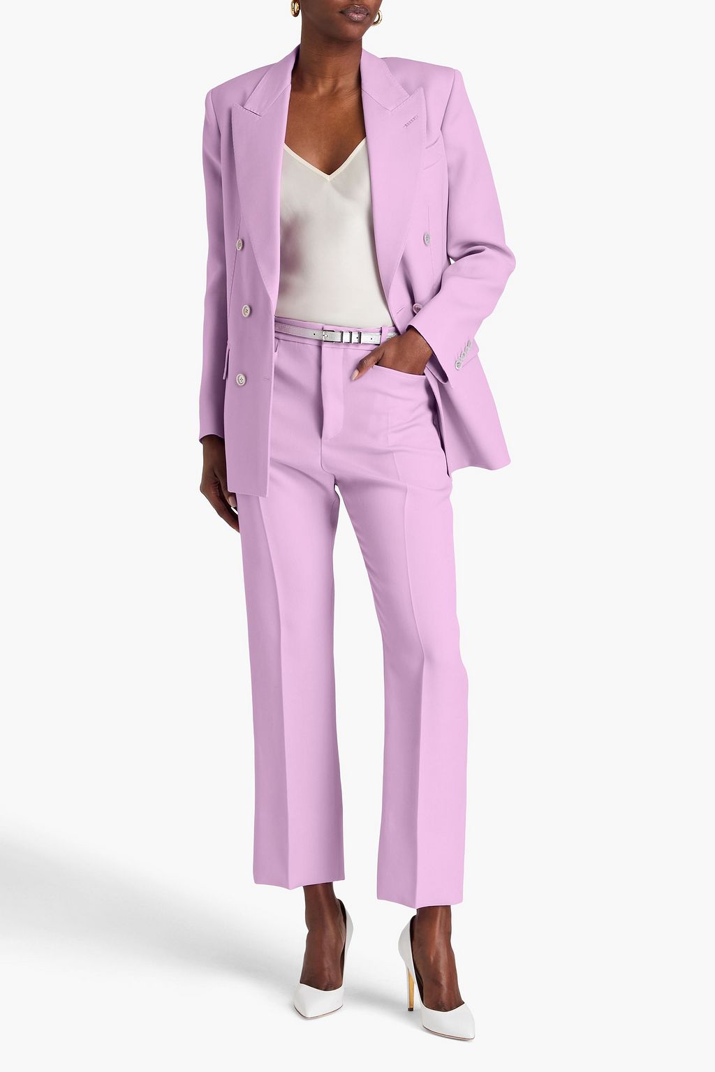 TOM FORD 울 혼방 트윌 스트레이트 레그 팬츠