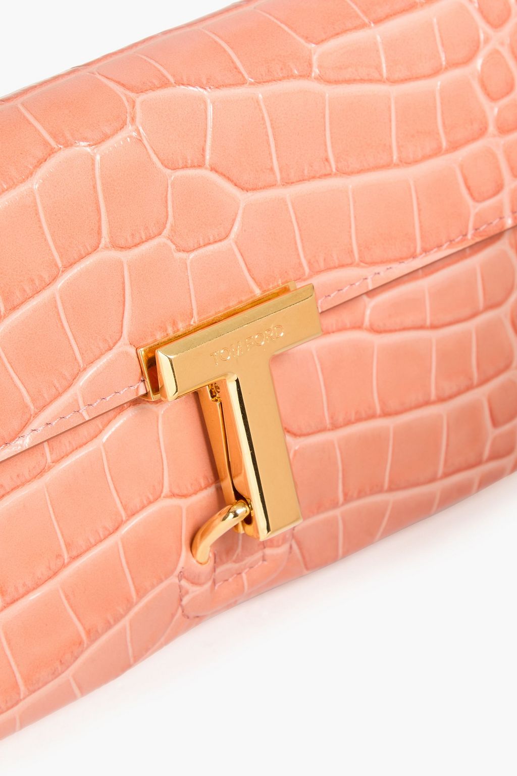 TOM FORD Croc-effect leather cross-body bag