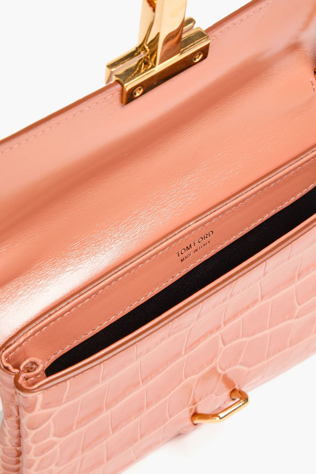 TOM FORD Croc-effect leather cross-body bag