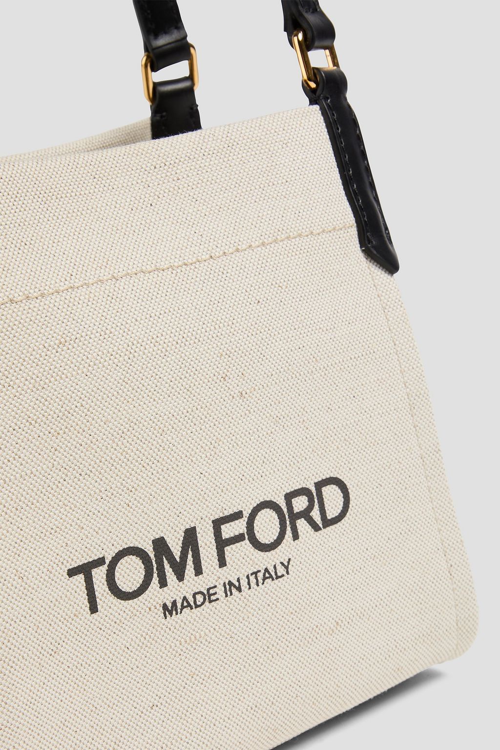 TOM FORD Canvas and leather tote