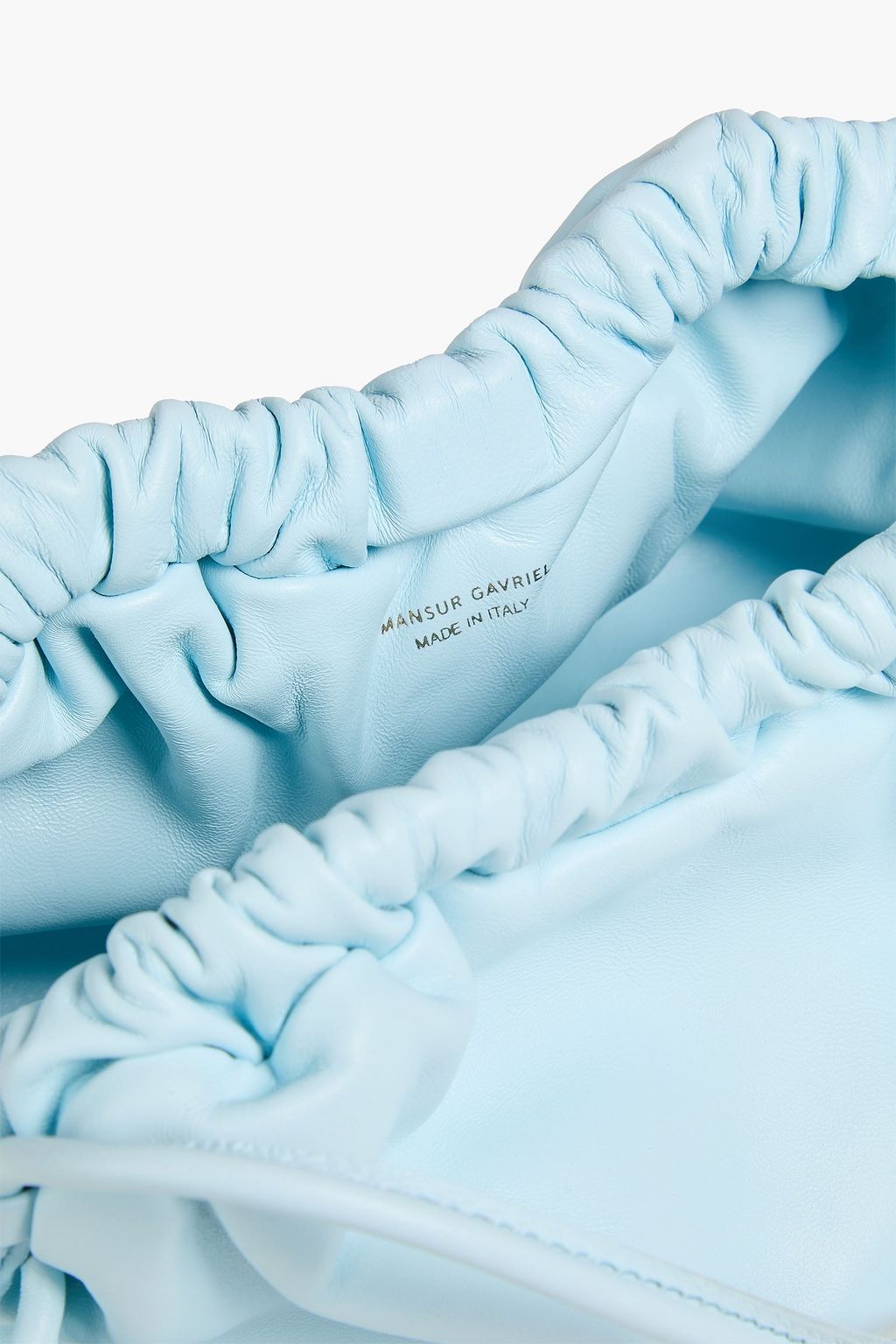 MANSUR GAVRIEL Gathered leather clutch