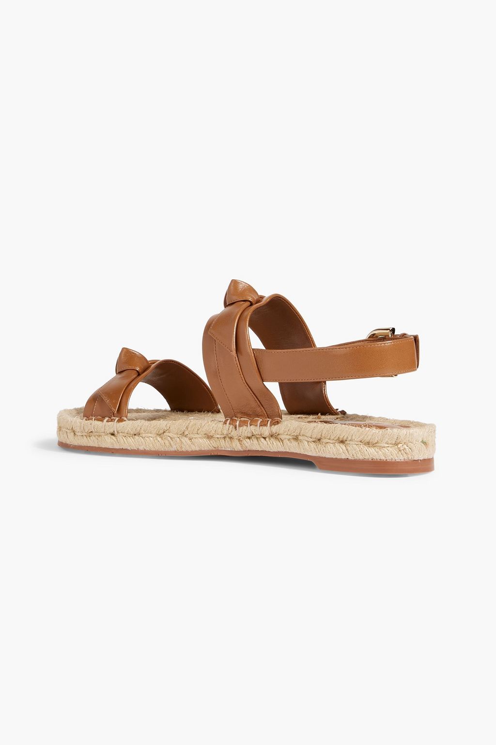 ALEXANDRE BIRMAN Clarita Espadrille-Slingback-Sandalen aus Leder mit Schleife