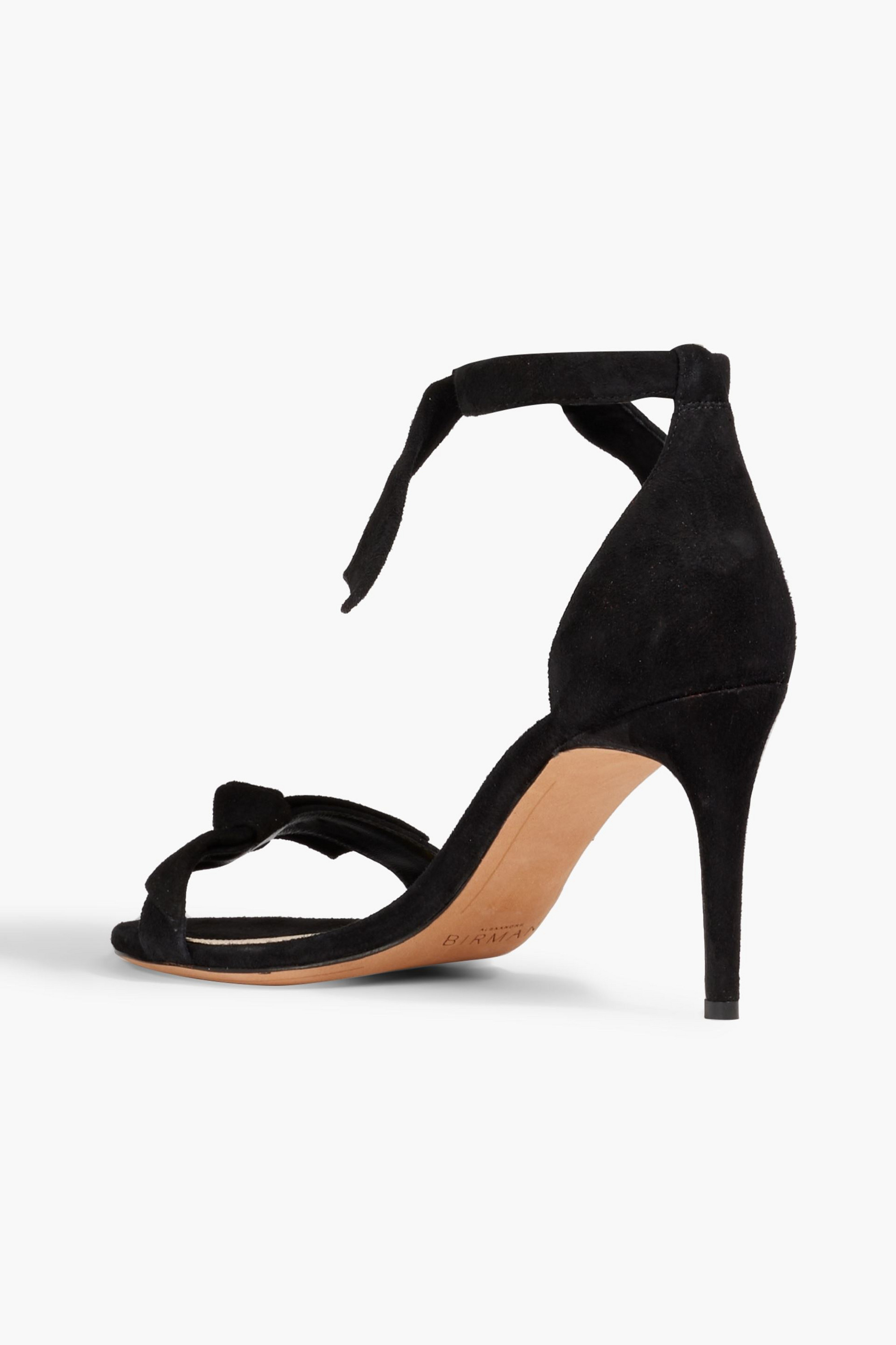 Alexandre Birman Clarita 75 bow-detailed suede sandals thumbnail