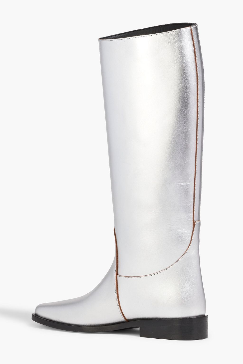 KHAITE Wooster metallic leather boots