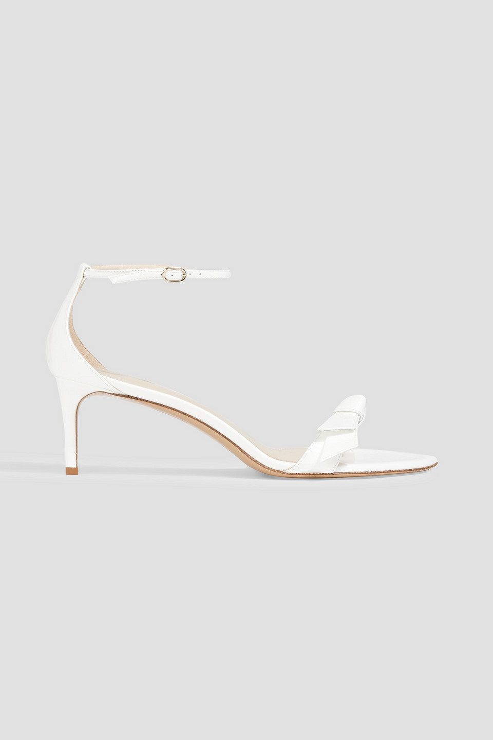 Clarita 60 bow-detailed patent-leather sandals