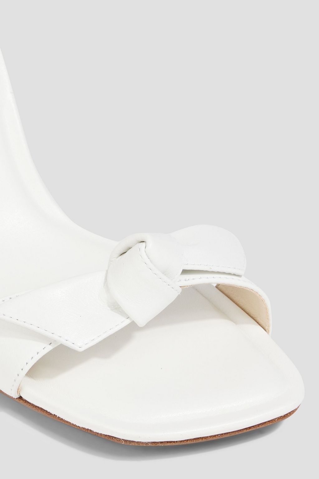 ALEXANDRE BIRMAN Clarita Flare 85 bow-detailed leather sandals