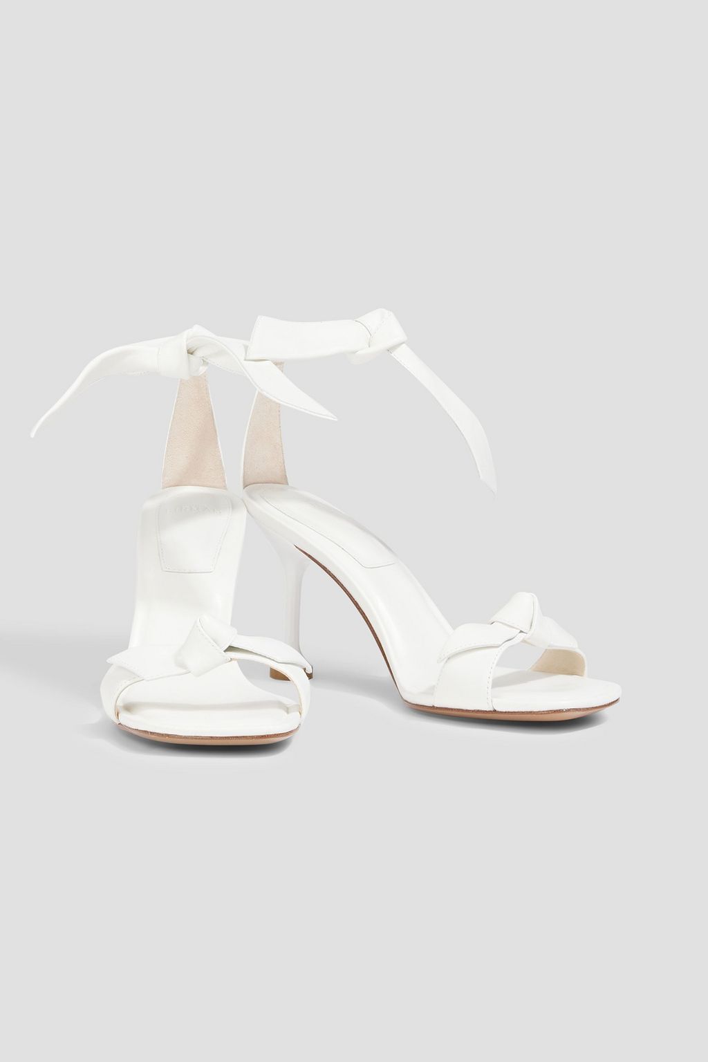 ALEXANDRE BIRMAN Clarita Flare 85 bow-detailed leather sandals