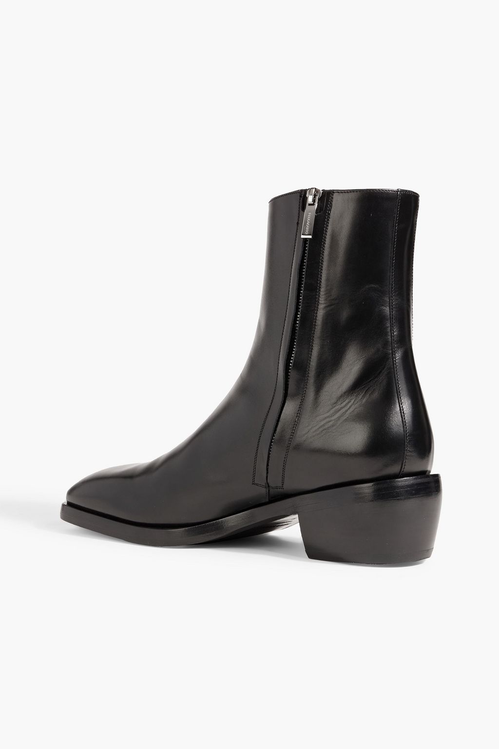 FERRAGAMO Fuerte leather boots