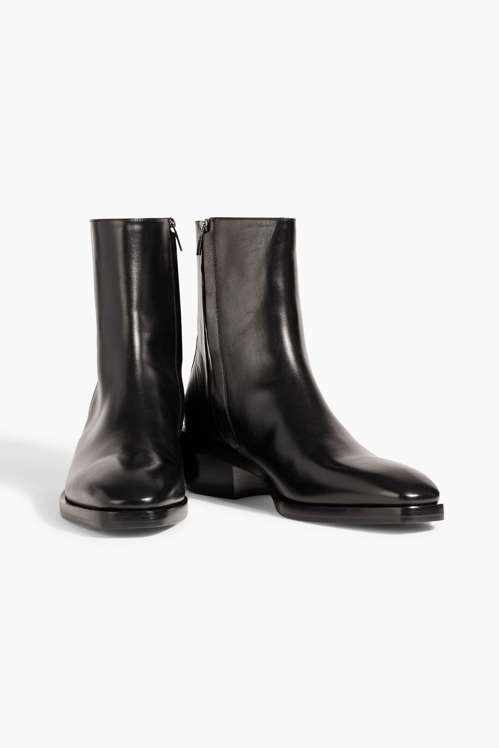 FERRAGAMO Fuerte leather boots