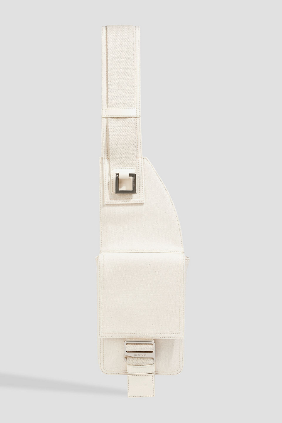 Jacquemus La Banane Cuerda Canvas Messenger Bag In Ecru