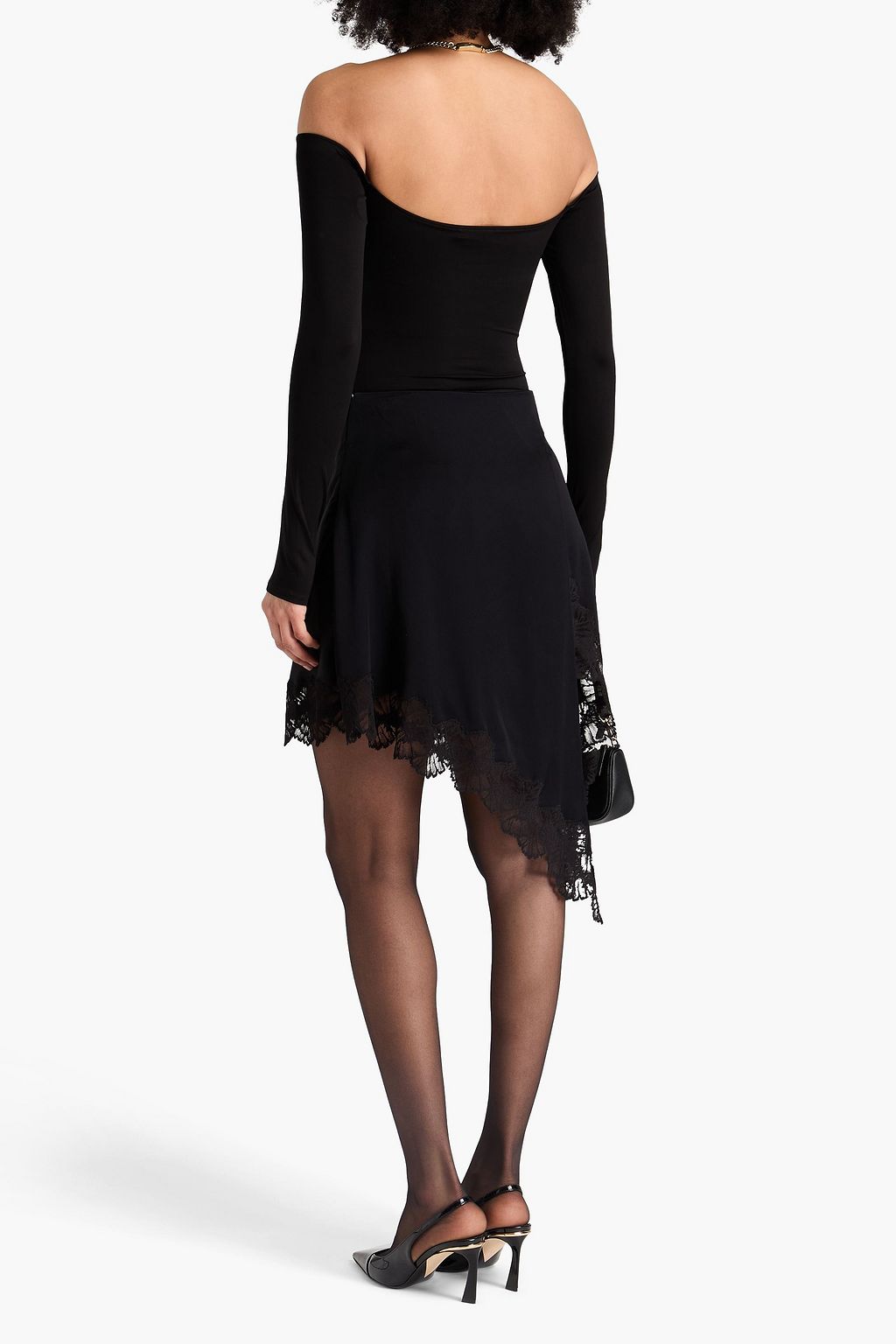 ALICE + OLIVIA Anna off-the-shoulder stretch-jersey bodysuit