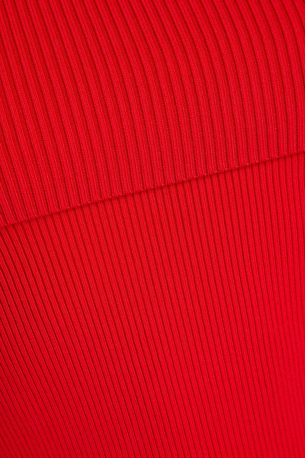 ALICE + OLIVIA Off-the-shoulder ribbed-knit top