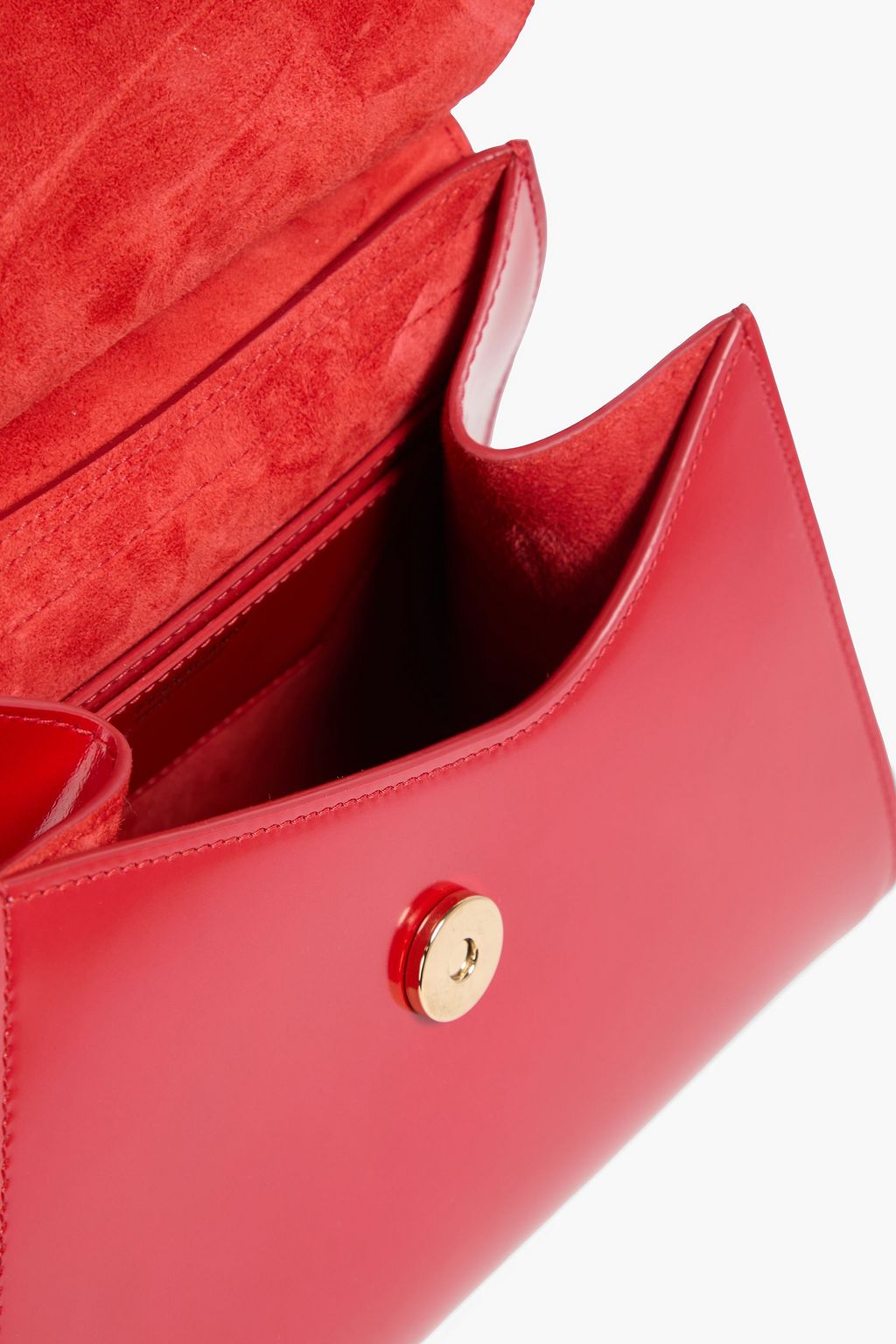FERRAGAMO Prisma glossed-leather tote