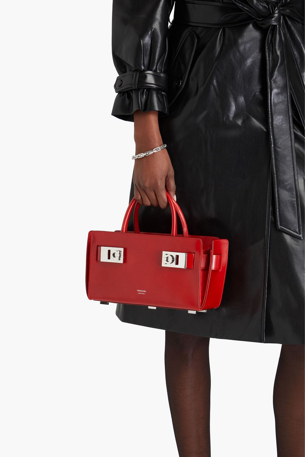 FERRAGAMO Arch leather tote