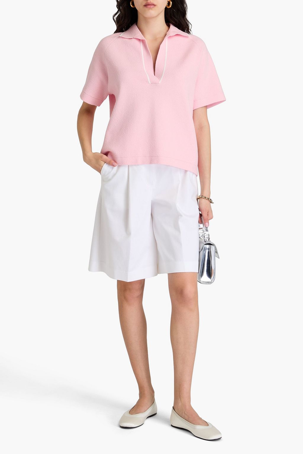 VICTORIA BECKHAM Terry polo shirt
