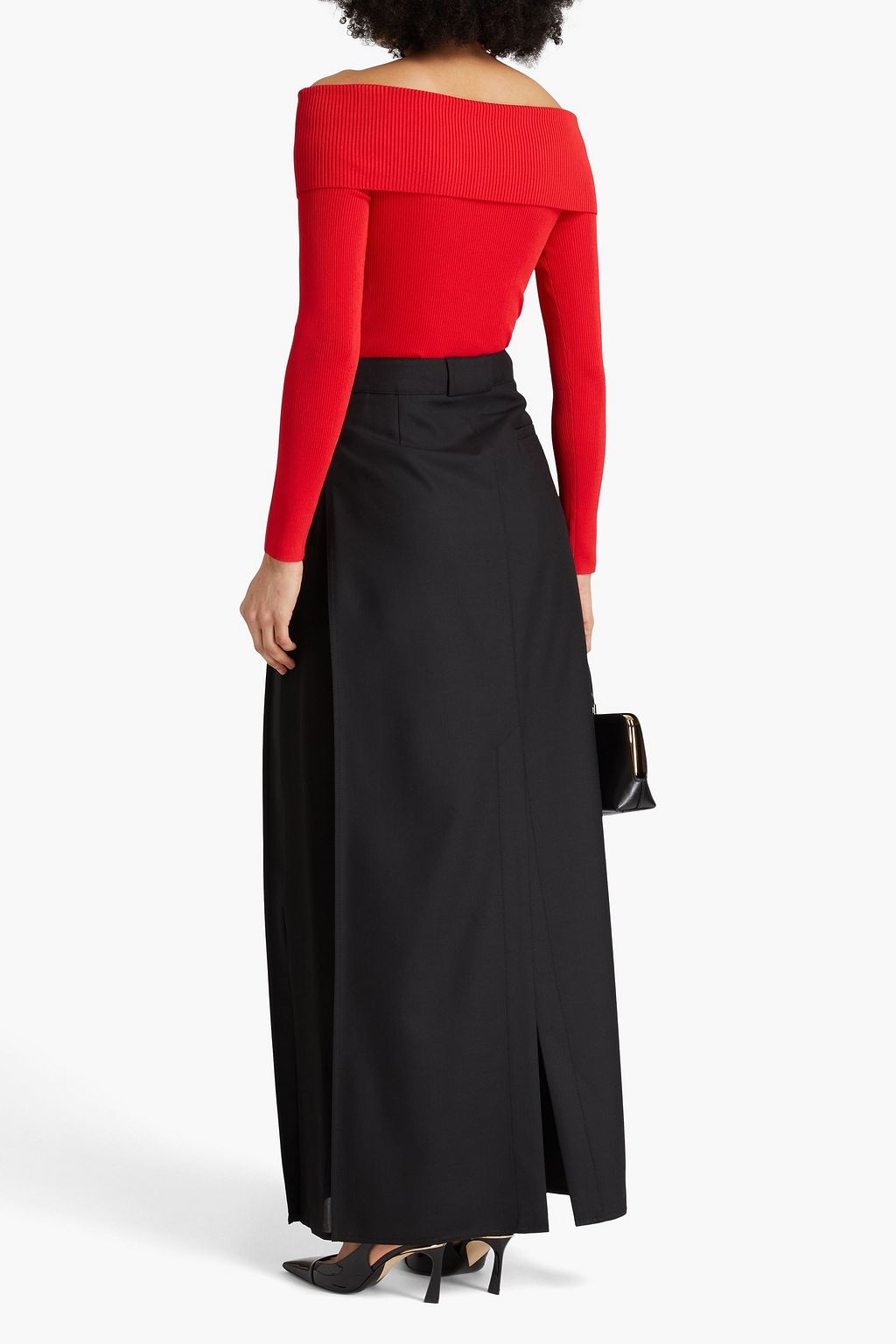 VICTORIA BECKHAM 트윌 & 크레이프 맥시 스커트