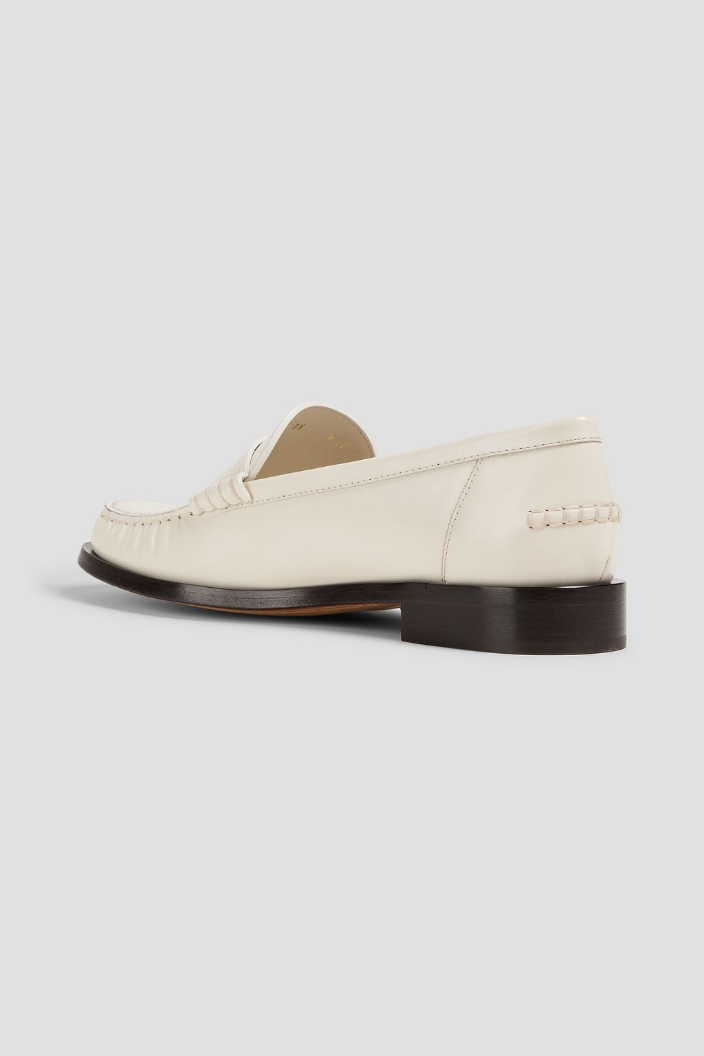 FERRAGAMO حذاء لوفر من الجلد اللامع منقوش