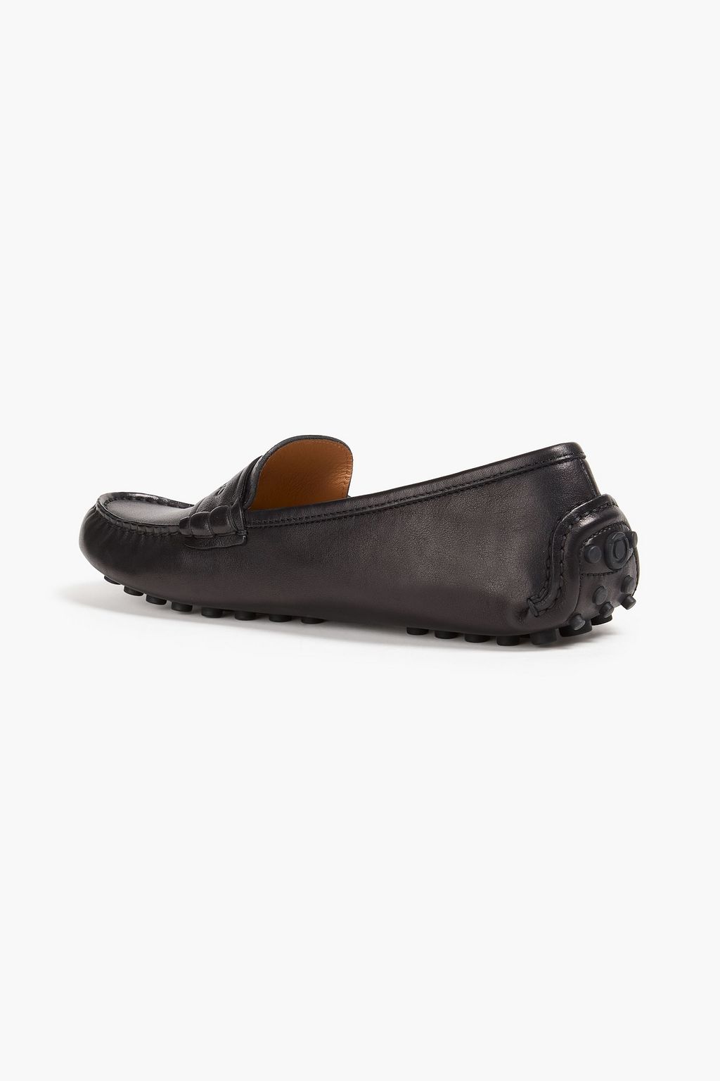 FERRAGAMO Embossed leather driving shoes