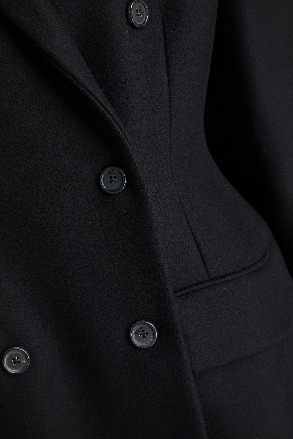 KHAITE Carmona double-breasted wool-blend felt coat