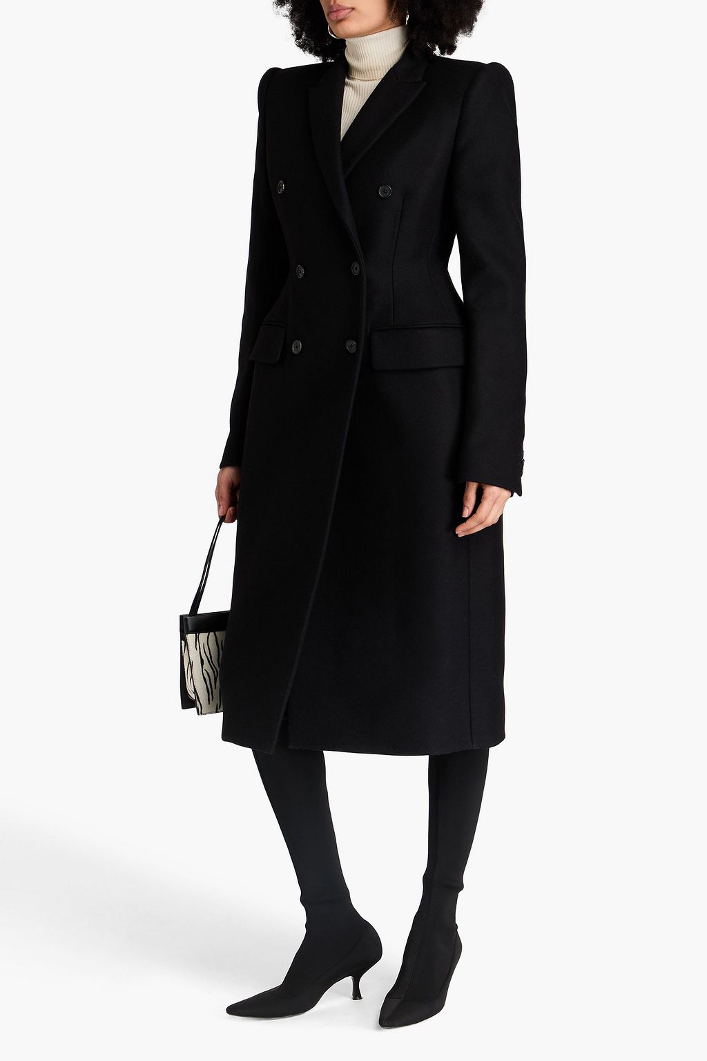 KHAITE Carmona double-breasted wool-blend felt coat
