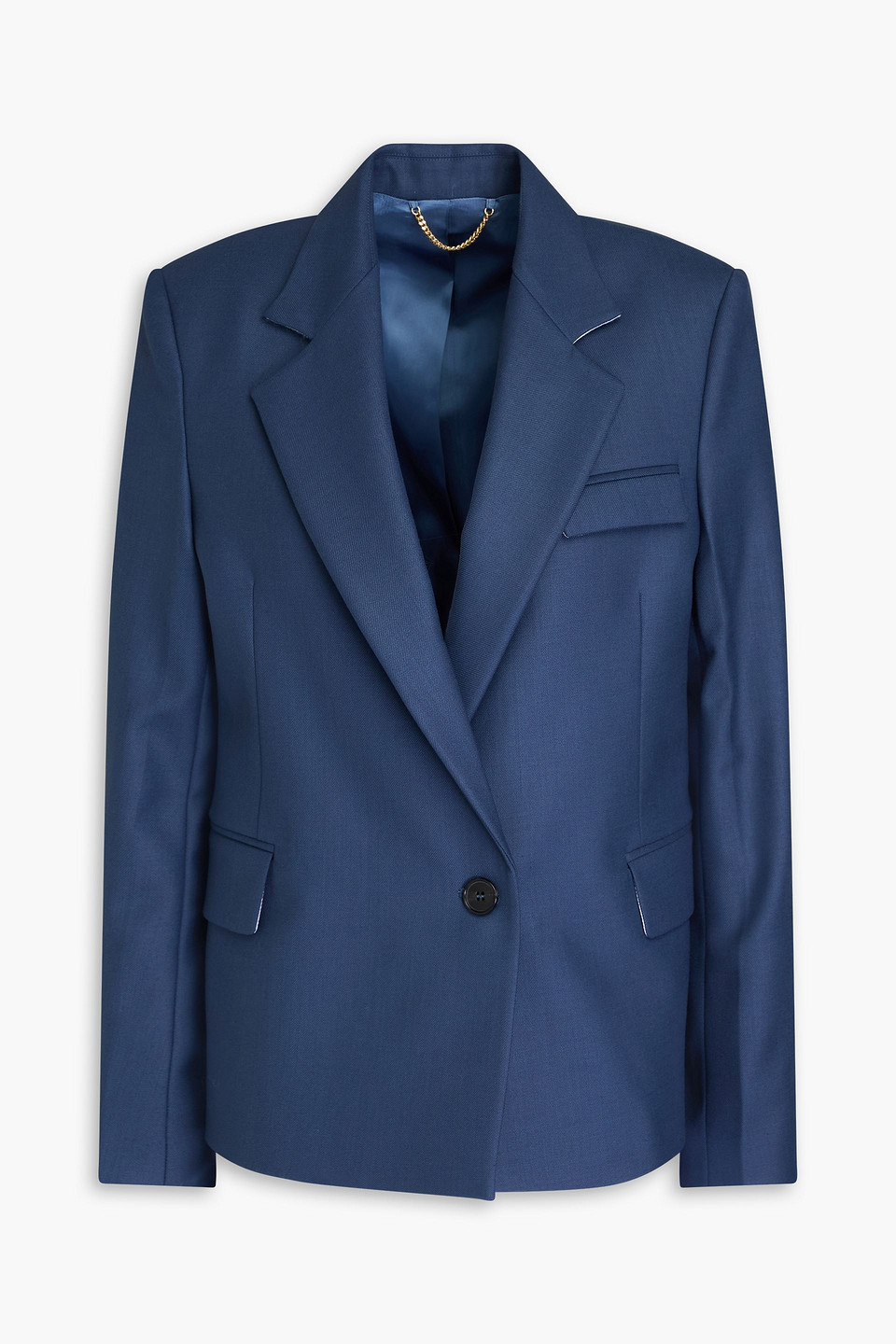 Victoria Beckham Blazer Aus Twill In Marineblau