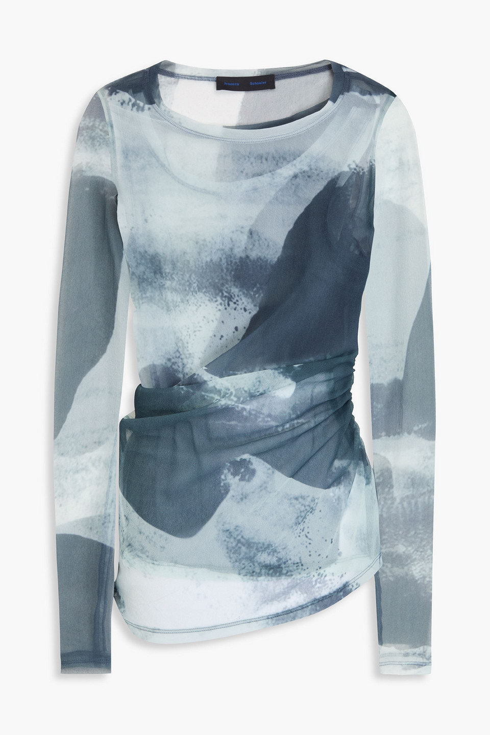 PROENZA SCHOULER AMBER PRINTED JERSEY TOP