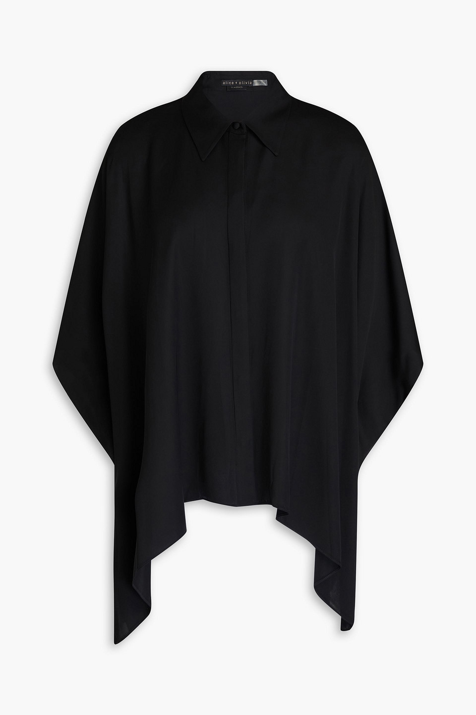 Deanne asymmetric twill shirt