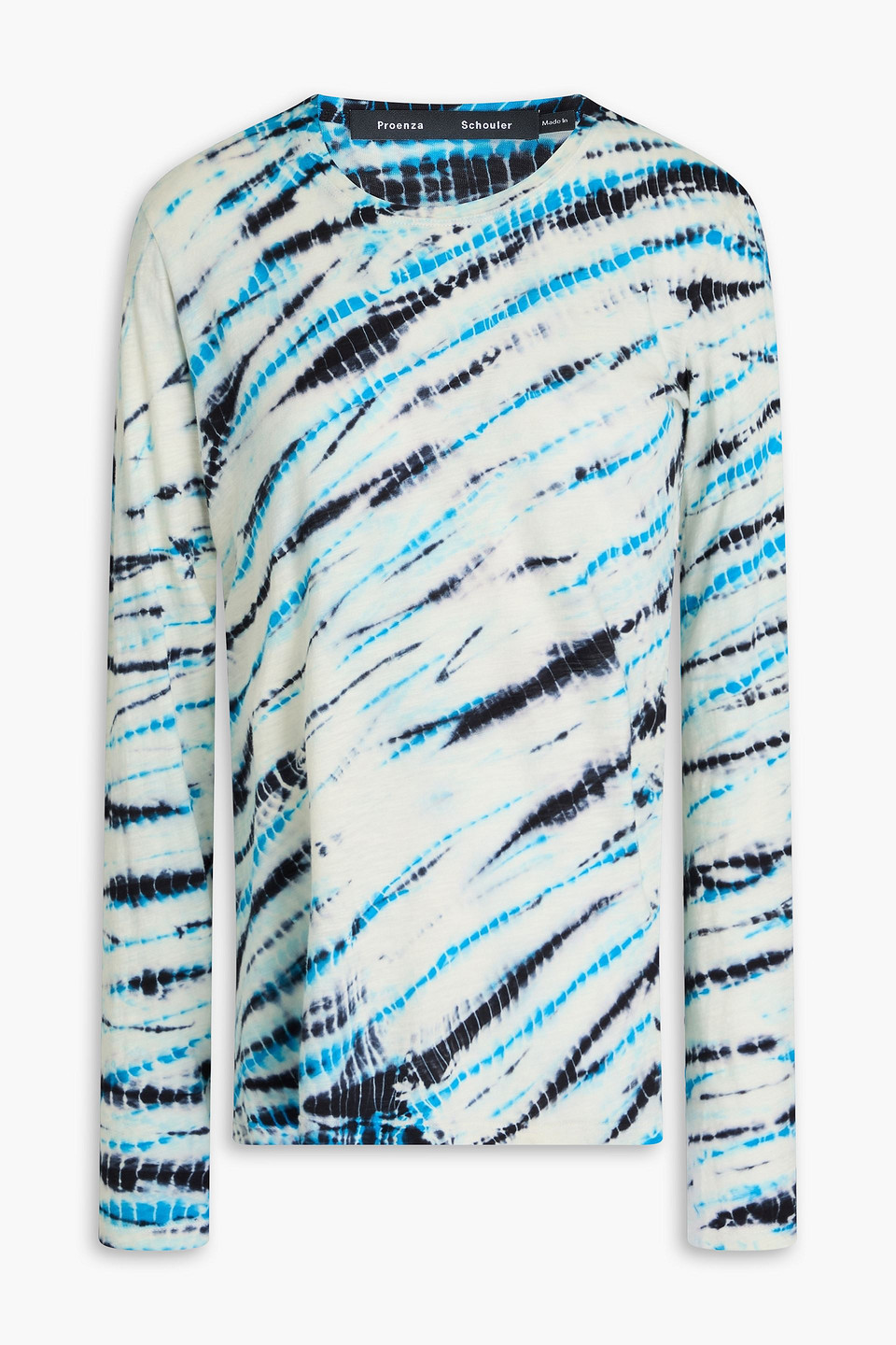 Mia tie-dyed slub cotton-jersey top