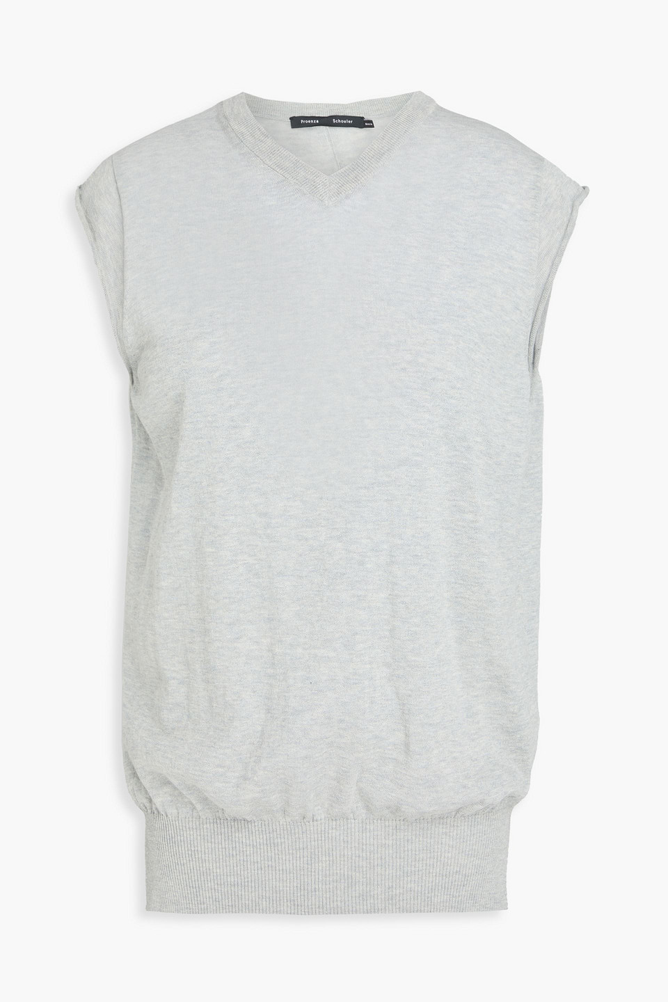 PROENZA SCHOULER MORGAN COTTON AND SILK-BLEND VEST