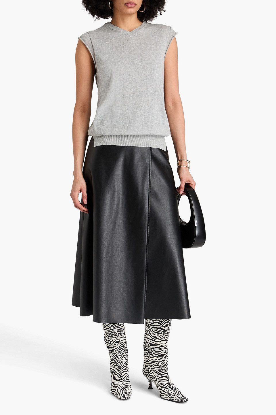 PROENZA SCHOULER MORGAN COTTON AND SILK-BLEND VEST