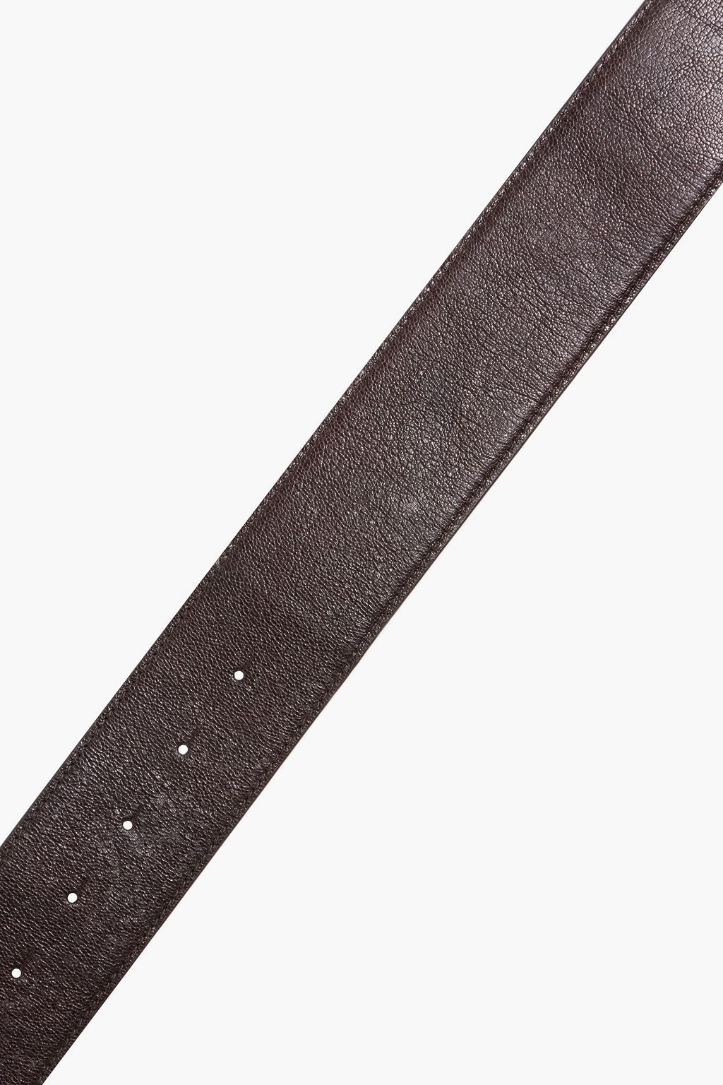 BRUNELLO CUCINELLI ペブル加工レザー ベルト ビーズ付き