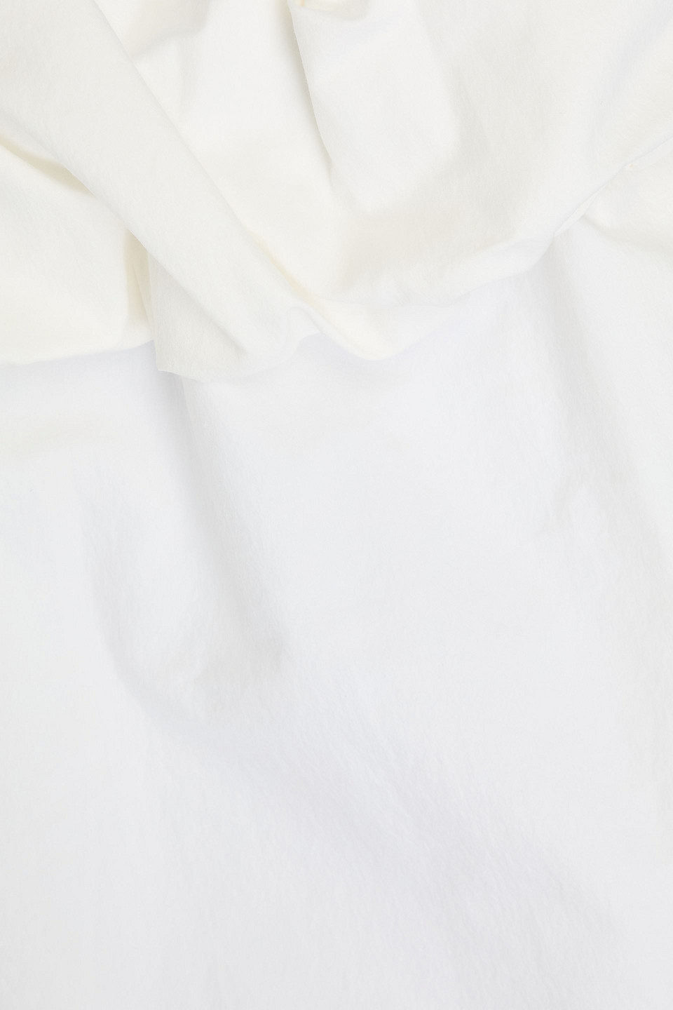 PROENZA SCHOULER HAYLEY GATHERED COTTON-BLEND POPLIN MINI SKIRT