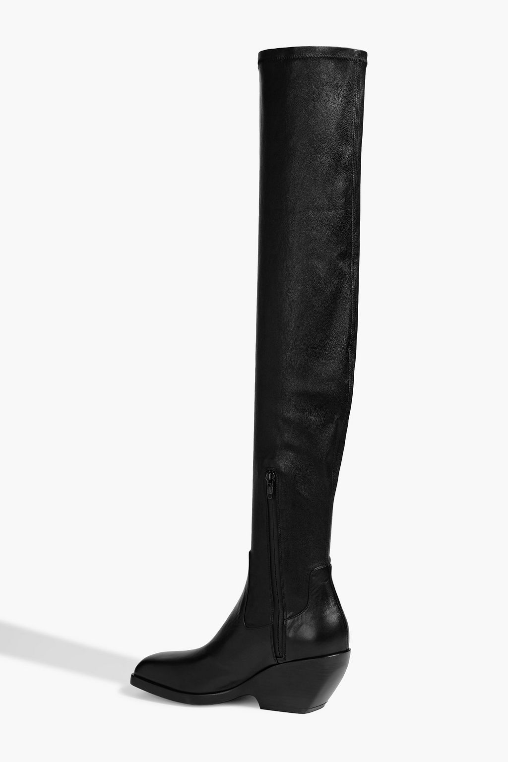 KHAITE Hooper leather over-the-knee boots