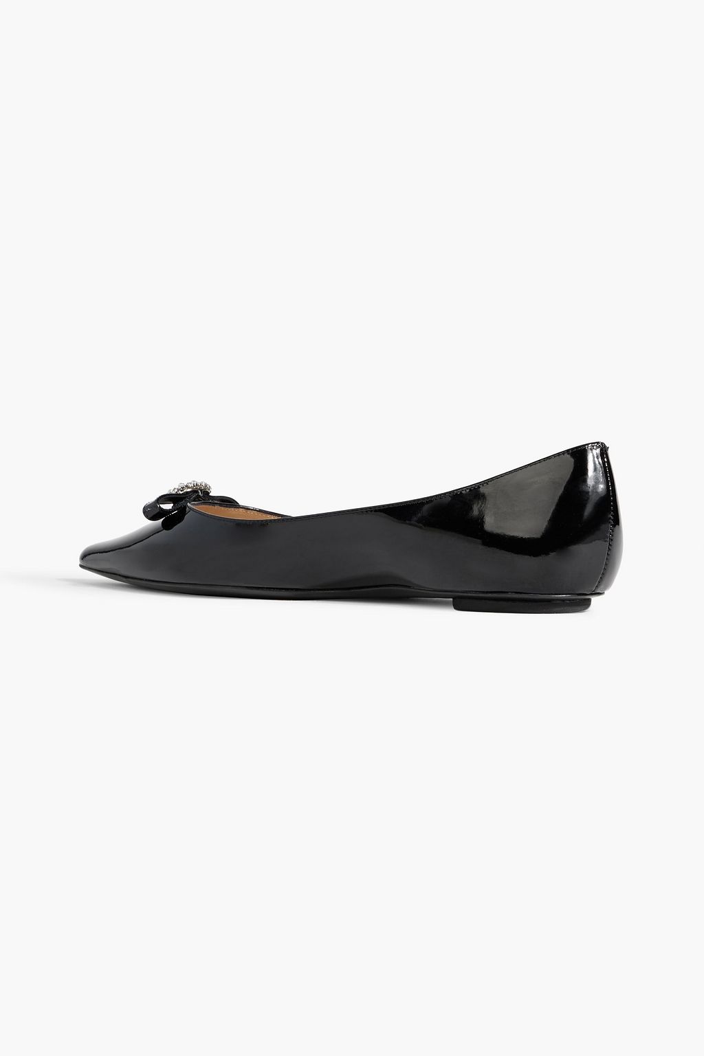 STUART WEITZMAN Diana パテントレザー ポインテッドトゥ フラットシューズ
