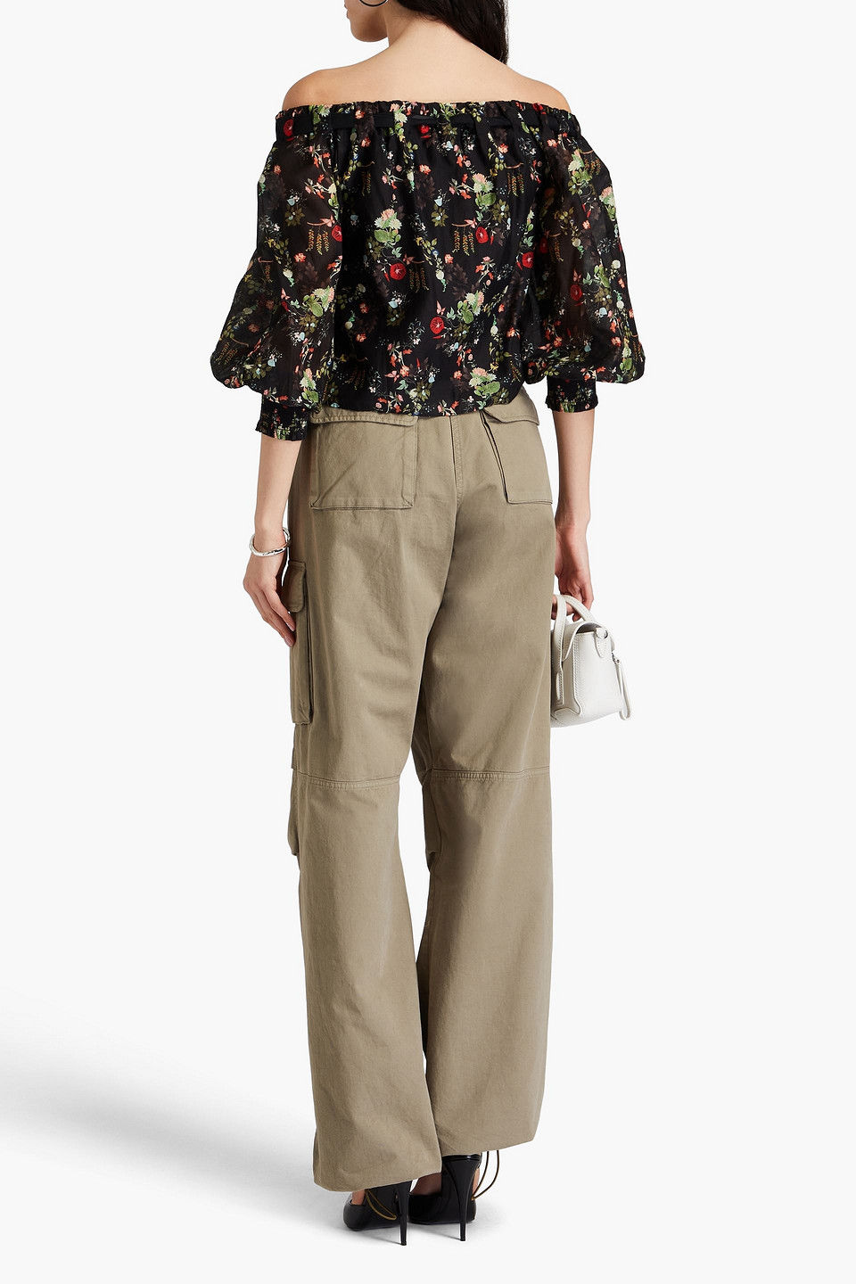 Alice And Olivia Alta Off The Shoulder Top In Black