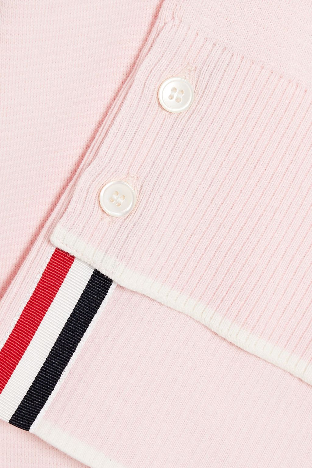 THOM BROWNE Striped cotton cardigan