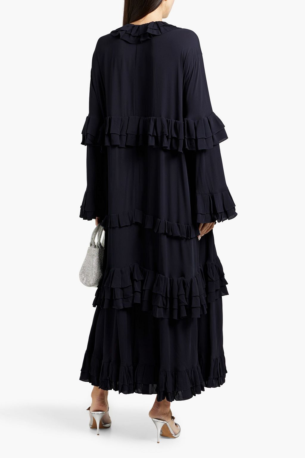 VALENTINO GARAVANI Ruffled silk-chiffon maxi dress