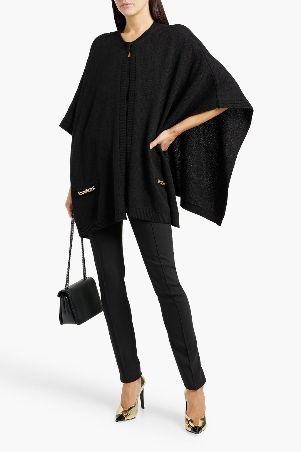 VALENTINO GARAVANI Embellished cashmere cape