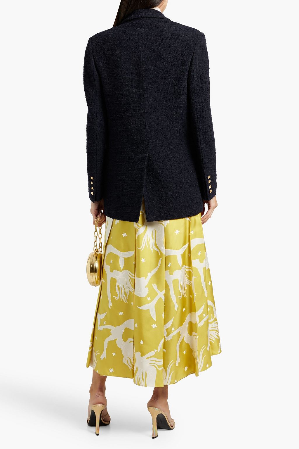 VALENTINO GARAVANI Wool-blend bouclé-tweed blazer
