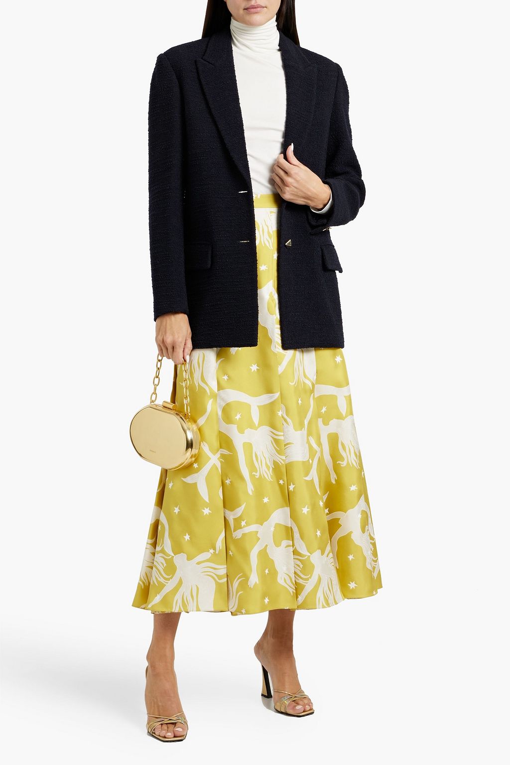 VALENTINO GARAVANI Wool-blend bouclé-tweed blazer