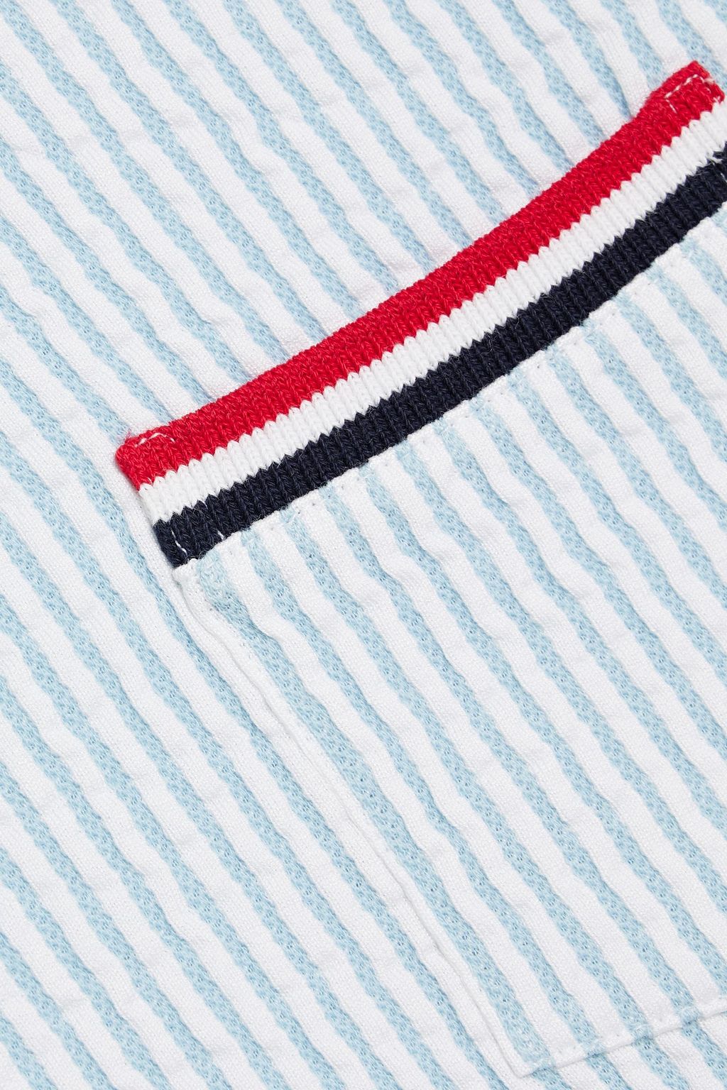 THOM BROWNE Ribbed cotton top