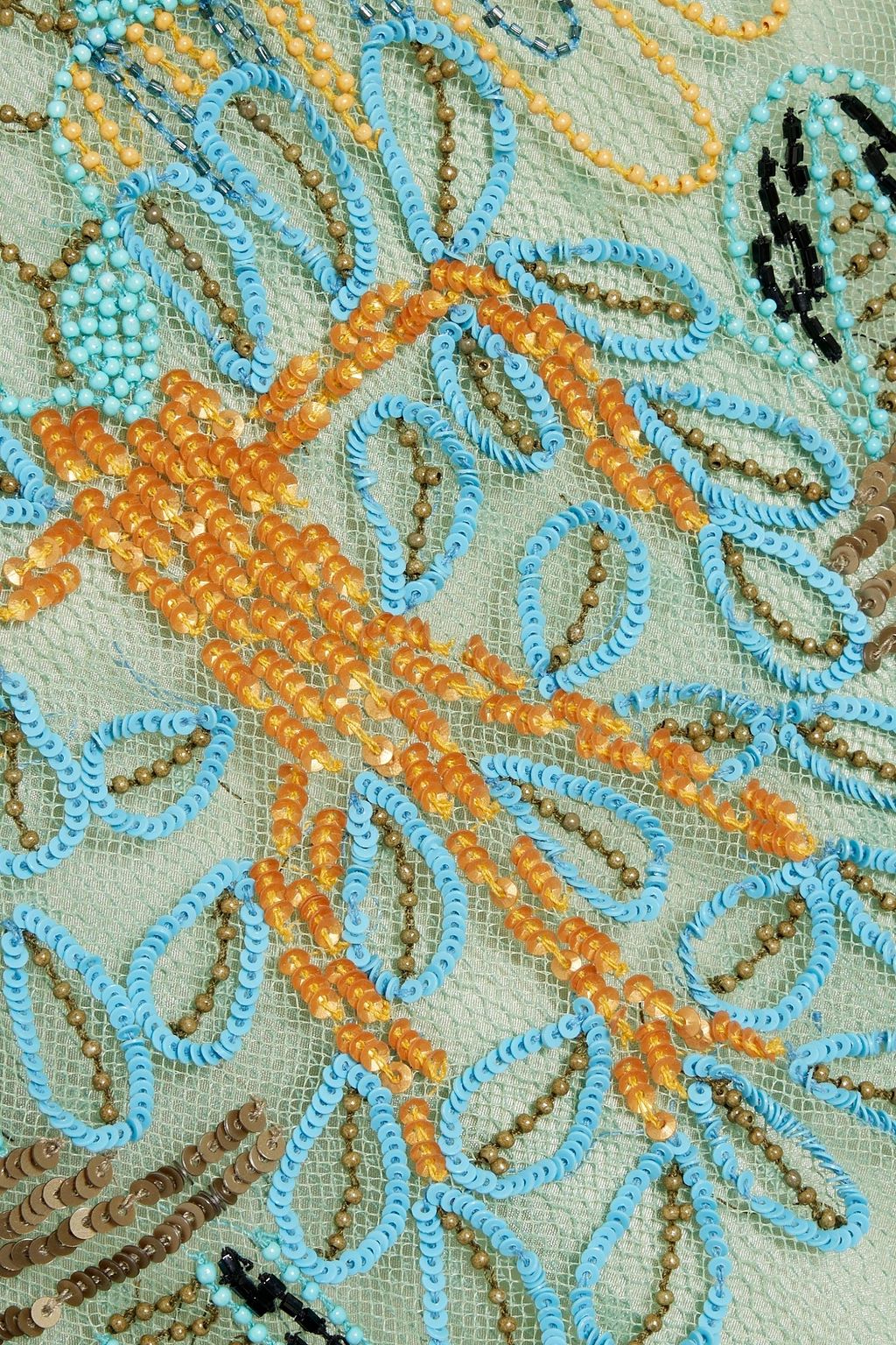 REDVALENTINO Embellished point d'esprit maxi dress