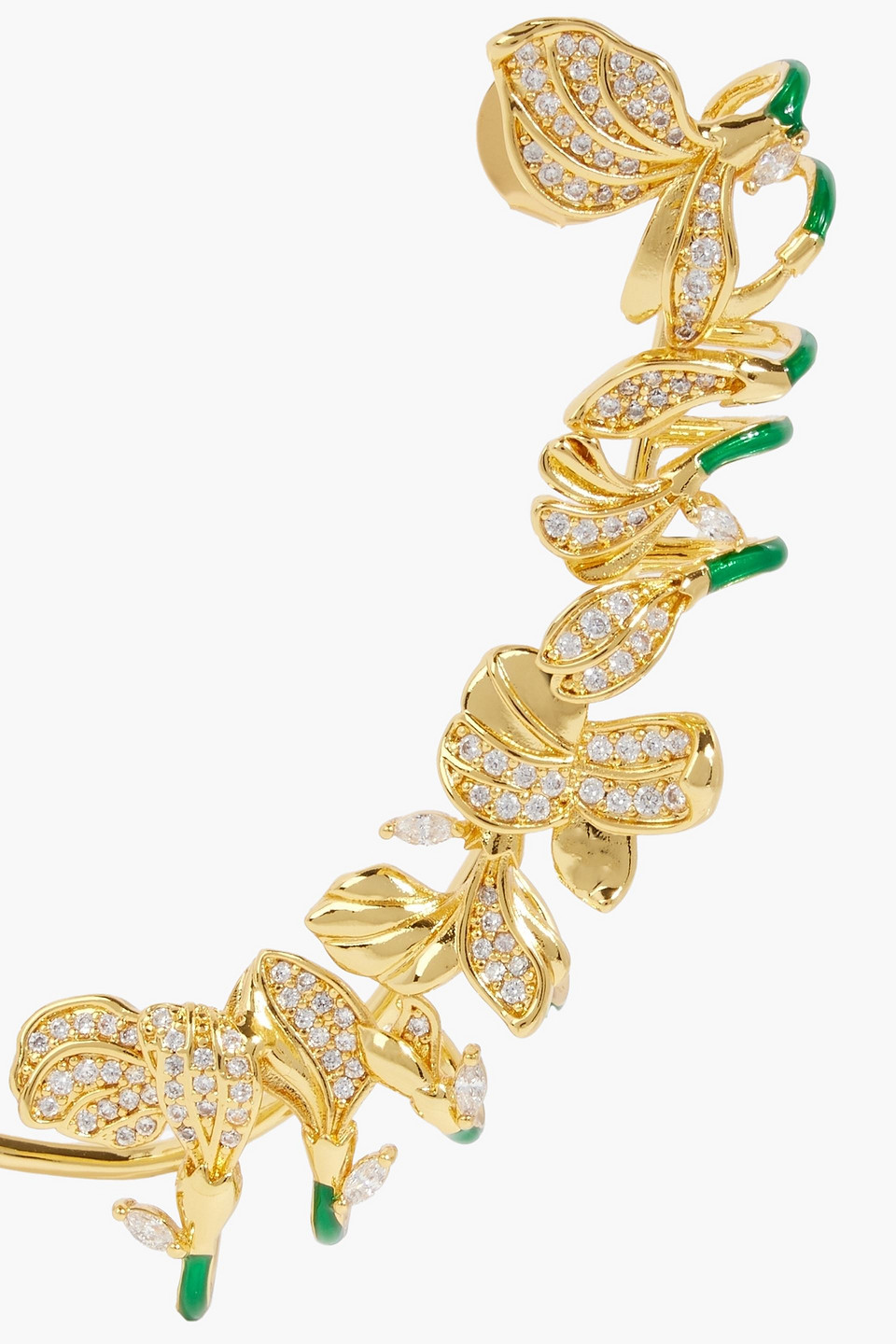Zimmermann Gold-tone, Enamel And Crystal Ear Cuff In Gold