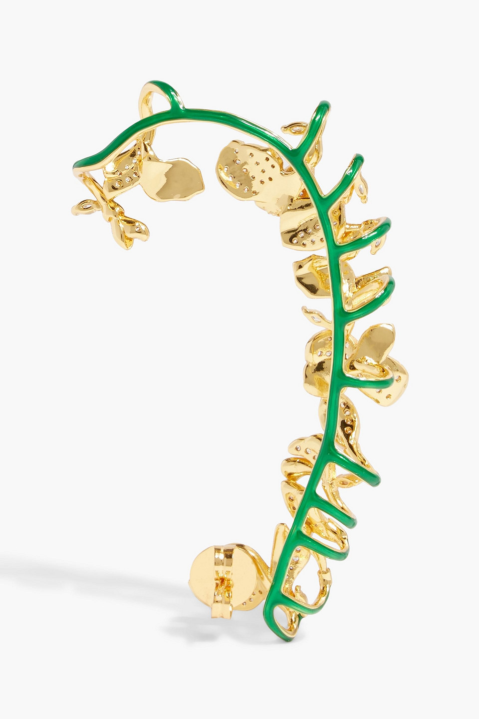 Zimmermann Gold-tone, Enamel And Crystal Ear Cuff In Gold