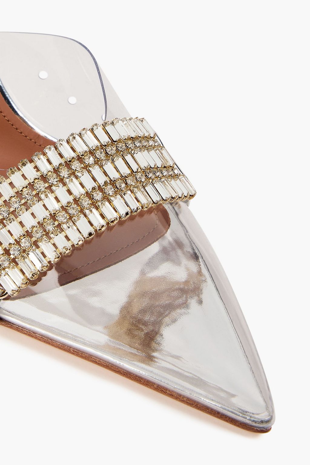 MALONE SOULIERS Joelle crystal-embellished PVC mules