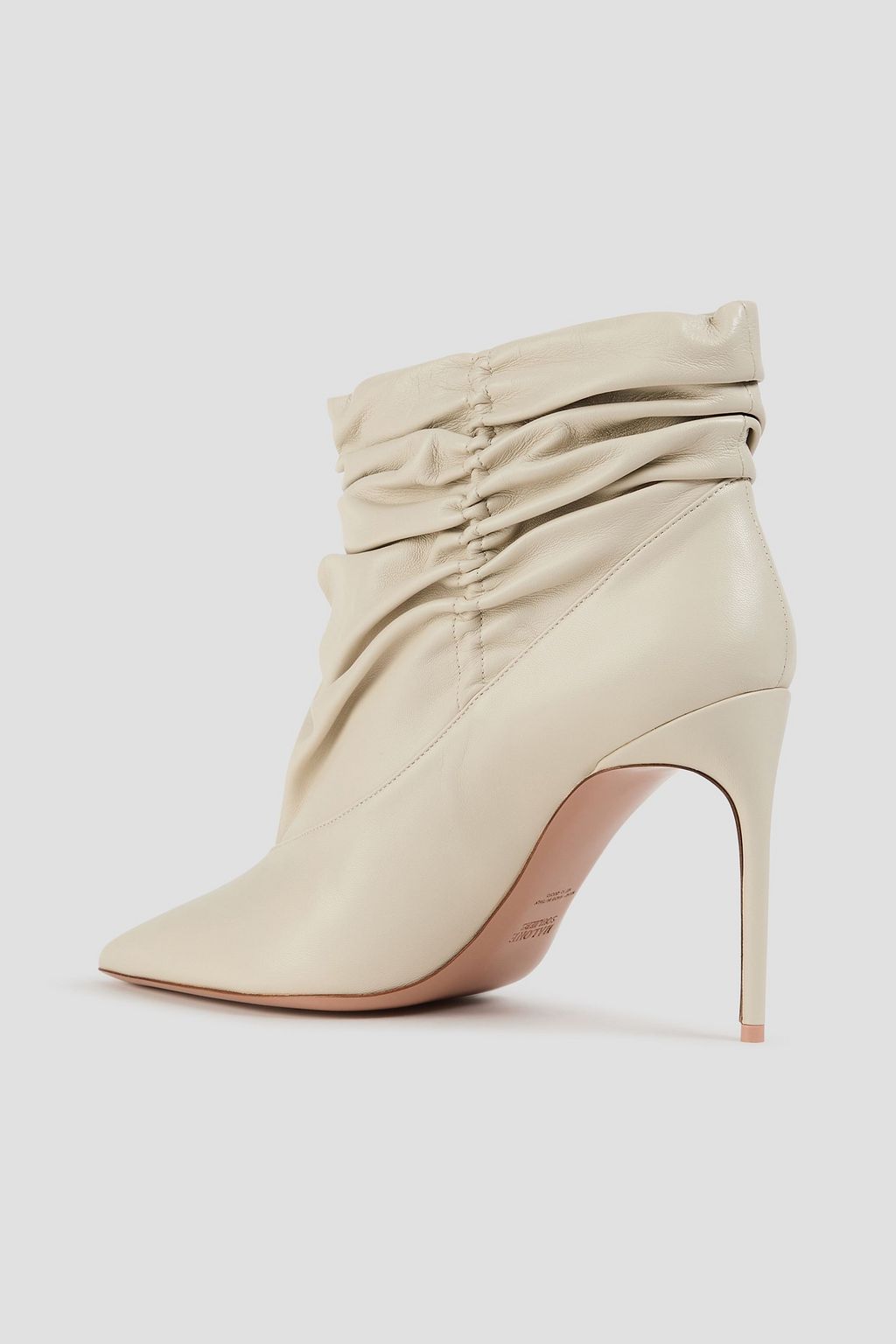MALONE SOULIERS بوت بطول الكاحل Frances من الجلد مع ثنيات
