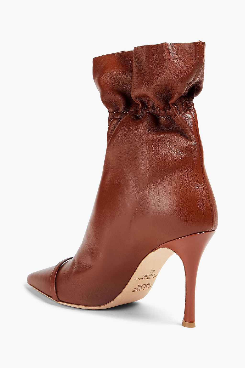 MALONE SOULIERS Fallon gathered leather ankle boots