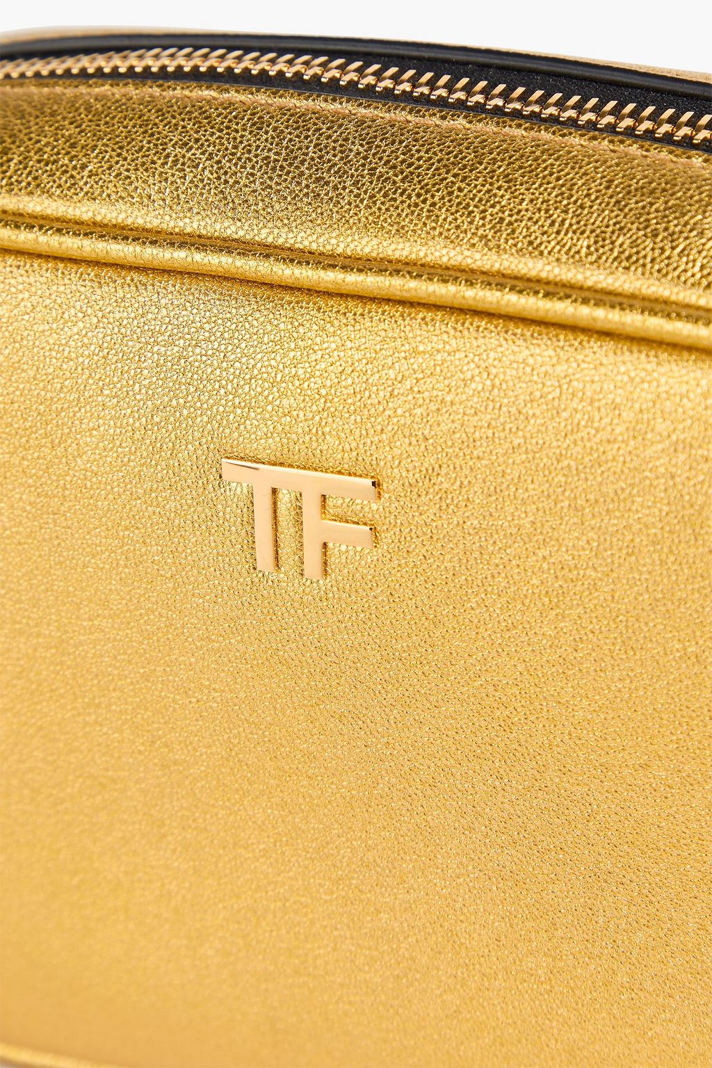 TOM FORD 메탈릭 가죽 크로스바디 백