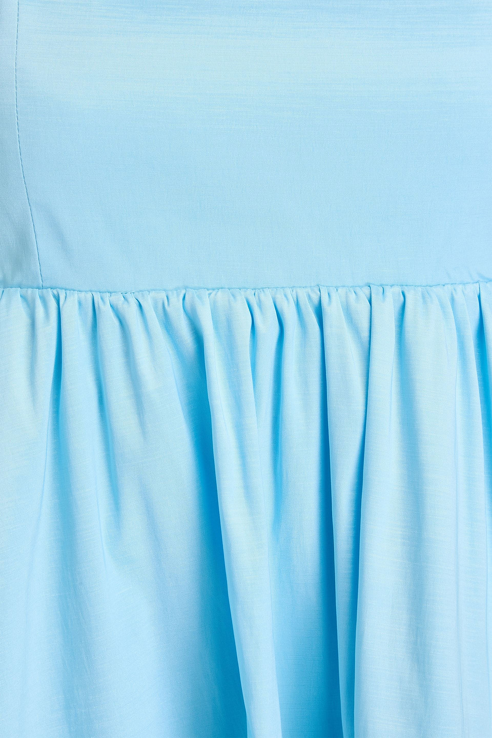 Alice And Olivia Sharilyn Bow-detailed Taffeta Mini Dress In Light Blue